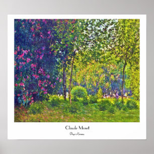 Póster Parc Monceau Claude Monet