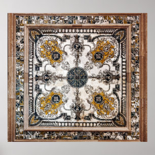 Póster Parche de la textura de mármol árabe