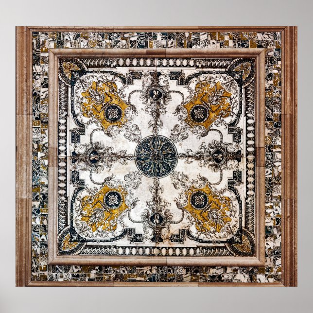 Póster Parche de la textura de mármol árabe (Frente)