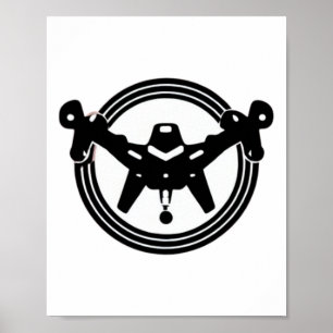 Póster Parche de piloto de equipo de UAV RPV enjambre de