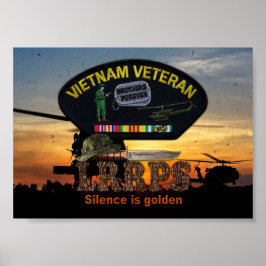 Póster Parche de Vets Veteranos de la Guerra de Vietnam L