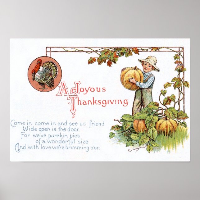 Póster Parche turco de calabaza para niños pequeños (Frente)