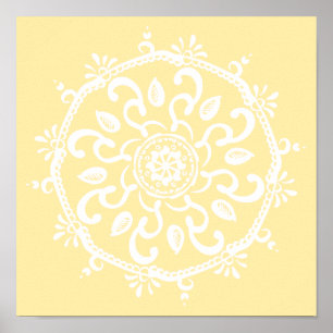 Póster Parchment Mandala
