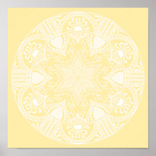 Póster Parchment Mandala