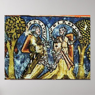 Póster Parcival Medieval reproducción