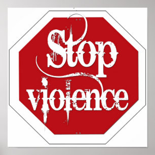 Póster Pare la violencia