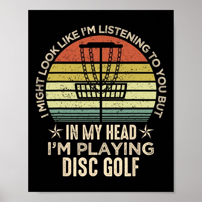 Póster Parece que estoy escuchando tu Disco de Golf P (Frente)