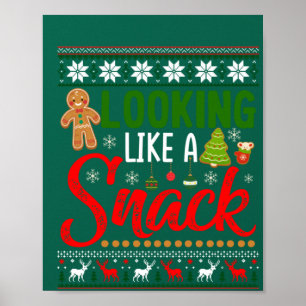 Póster Parece que los Navidades graciosos de un refrigeri