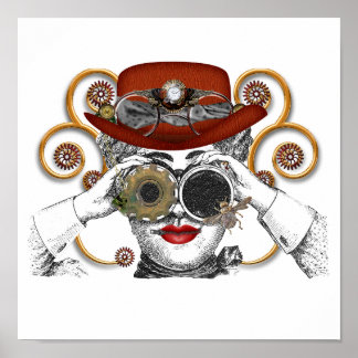 Póster parece un tipo de steampunk