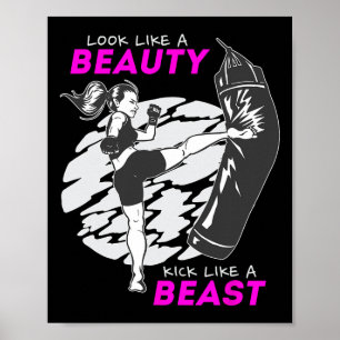 Póster Parece una belleza, patea como una bestia - Kickbo
