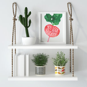 Póster Pareces Radiante Veggie Pun Kitchen