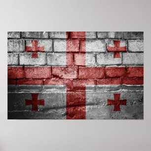 Póster Pared de bandera georgiana