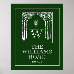 Póster Pared de familia de personalizables impresa en ver