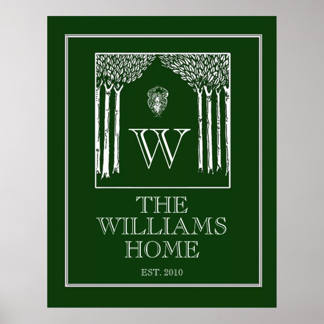 Póster Pared de familia de personalizables impresa en ver (Frente)