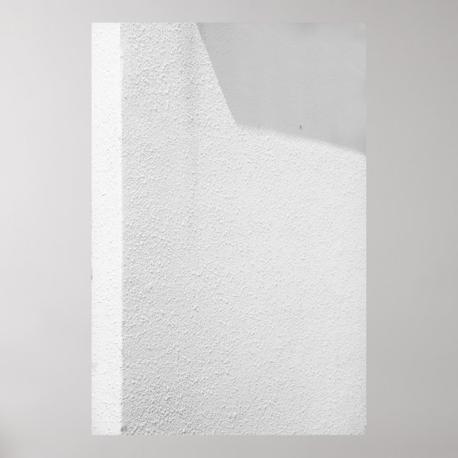 Póster Pared de hormigón blanco (Frente)