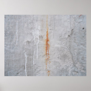 Póster Pared de hormigón gris