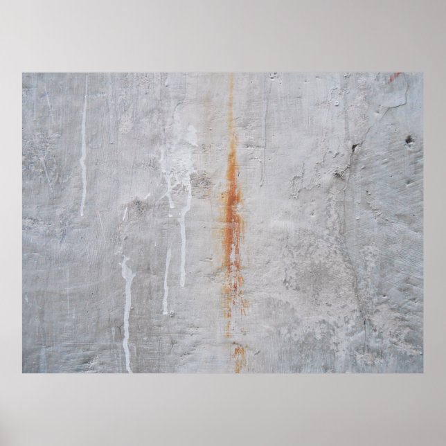 Póster Pared de hormigón gris (Frente)