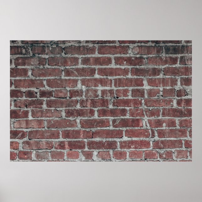 Póster Pared de hormigón marrón (Frente)