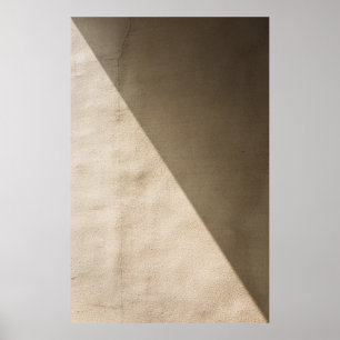 Póster Pared de hormigón marrón