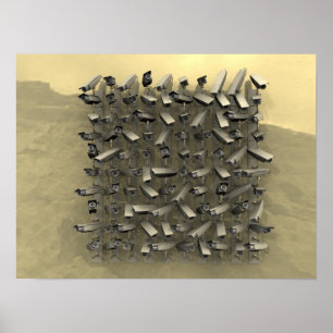 Póster Pared de la cámara de seguridad