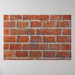Póster pared de ladrillo albañilería mampostería