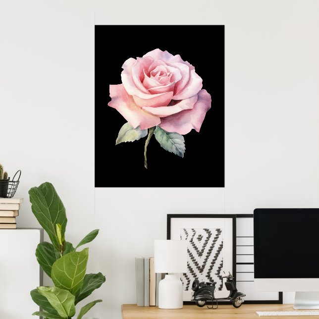 Póster Pared de lazo femenino lindo (Oficina en casa)
