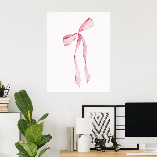 Póster Pared de lazo femenino lindo (Oficina en casa)