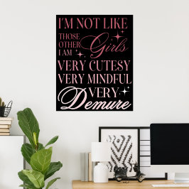 Póster Pared de lazo femenino lindo