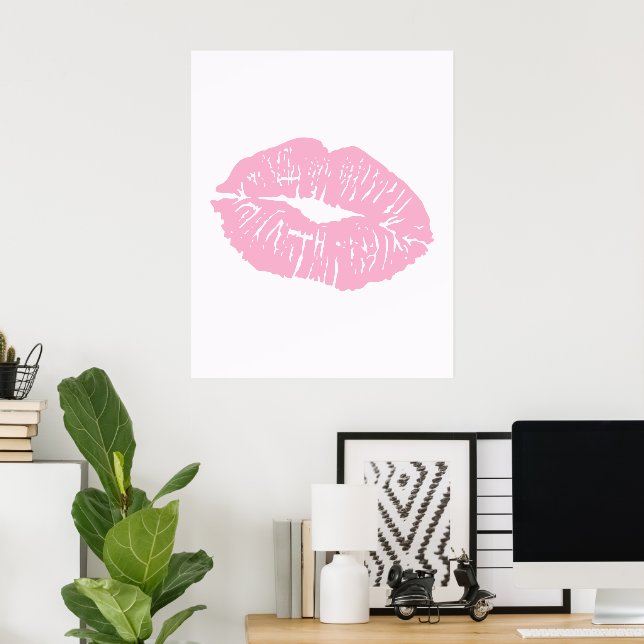 Póster Pared de lazo femenino lindo (Oficina en casa)