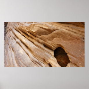Póster Pared del cañón de Zion Resumen de fotografía de l