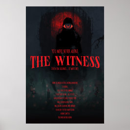 Póster Pared Estética Oscura Testigo Horror Gótico