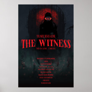 Póster Pared Estética Oscura Testigo Horror Gótico