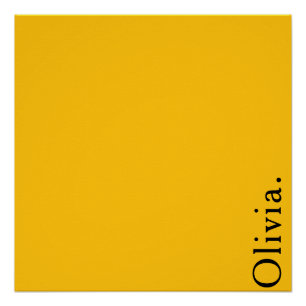 Póster Pared minimalista moderna con nombre personalizado