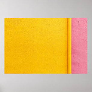 PÓSTER PARED PINTADA AMARILLA - INSPIRACIÓN COLORIDA PARA