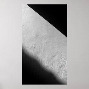 PÓSTER PARED PINTADA BLANCA CON TEXTIL NEGRO