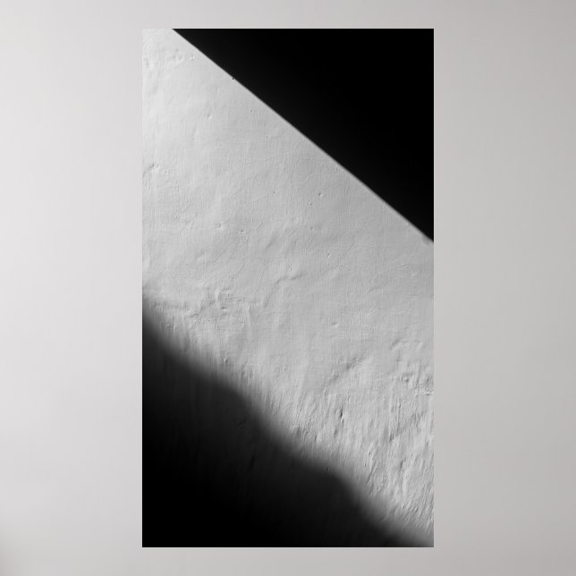 PÓSTER PARED PINTADA BLANCA CON TEXTIL NEGRO (Frente)