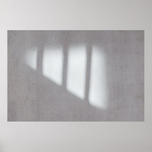 Póster Pared pintada de blanco