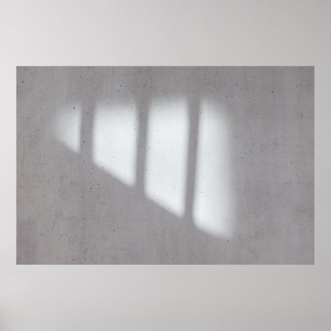 Póster Pared pintada de blanco (Frente)