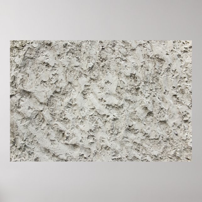 Póster Pared pintada de blanco (Frente)