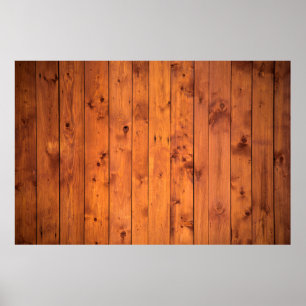 Póster Paredes de madera de madera de época