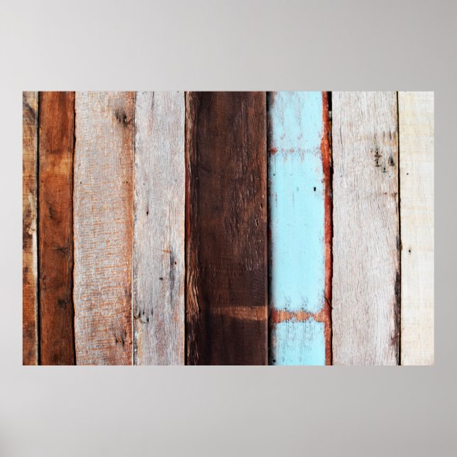 Póster Paredes de madera gris vieja, negro, blanco, table (Frente)