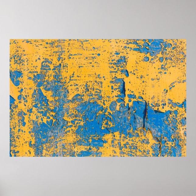 Póster Paredes pintadas antiguas - textura, fondo. abstra (Frente)