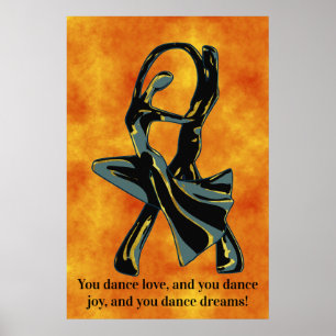 Póster Pareja bailando en la noche