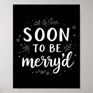 Póster Pareja Comprometida De Navidad Pronto Casada Match