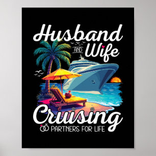 Póster Pareja Crucero Esposo Y Esposa Compañeros De Cruce