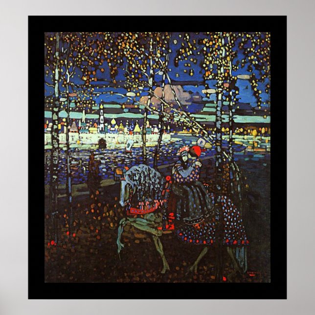 Póster Pareja de ciclismo por Wassily Kandinsky (Frente)