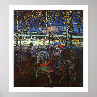 Póster Pareja de ciclismo por Wassily Kandinsky