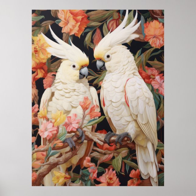 Póster Pareja de Cockatoos (Frente)