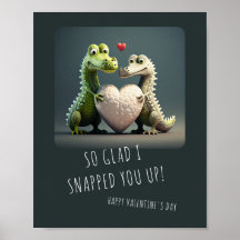 Pareja de cocodrilos de cómico lagarto el día de S