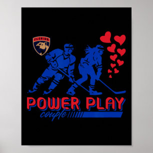Póster Pareja de Florida Panthers Valentine Power Play Nh